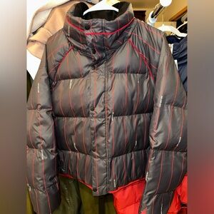 Air Jordan Flight Puffer Jacket- Black/Varsity Red- Womens XL- NWT